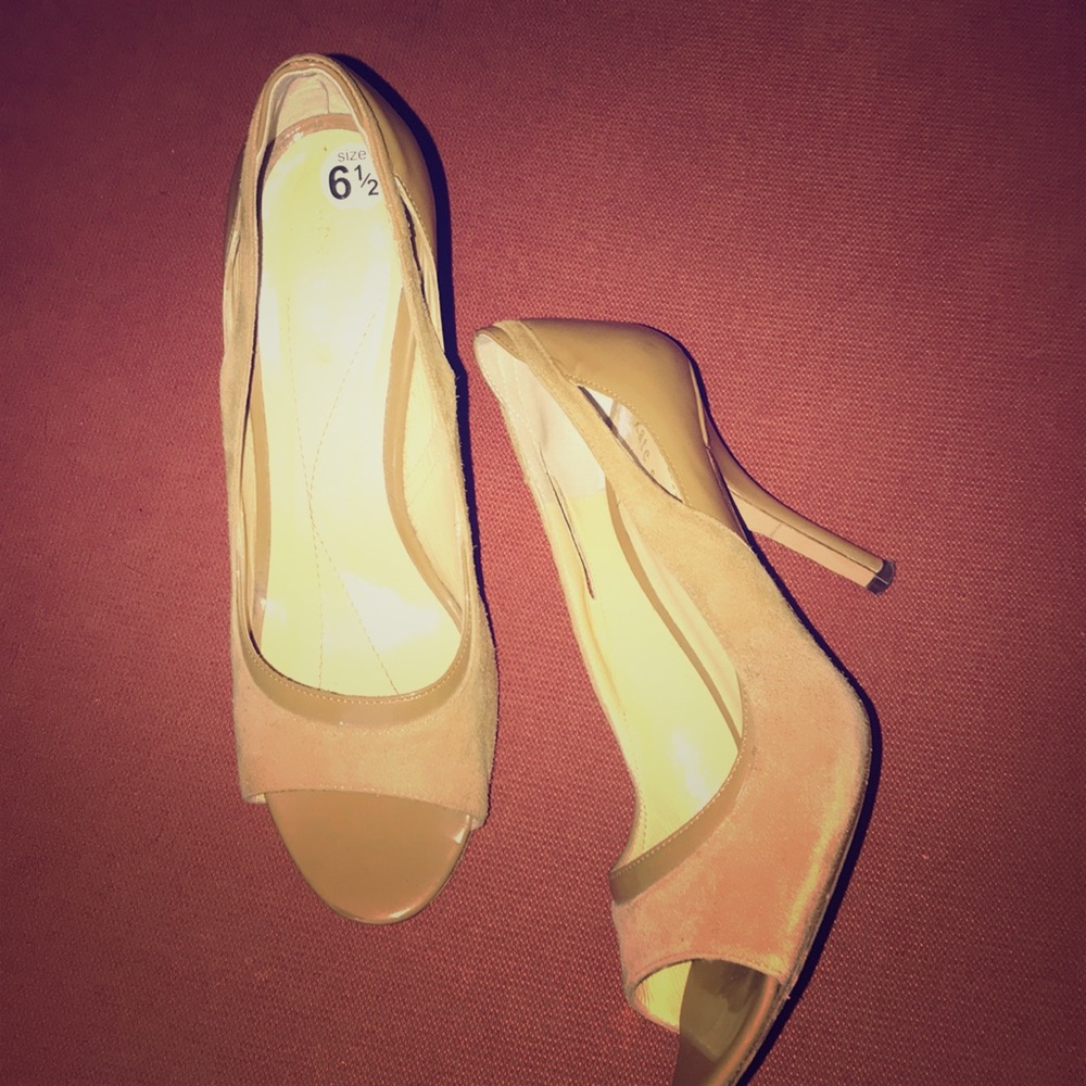 Kate Spade Suede Trim Heels